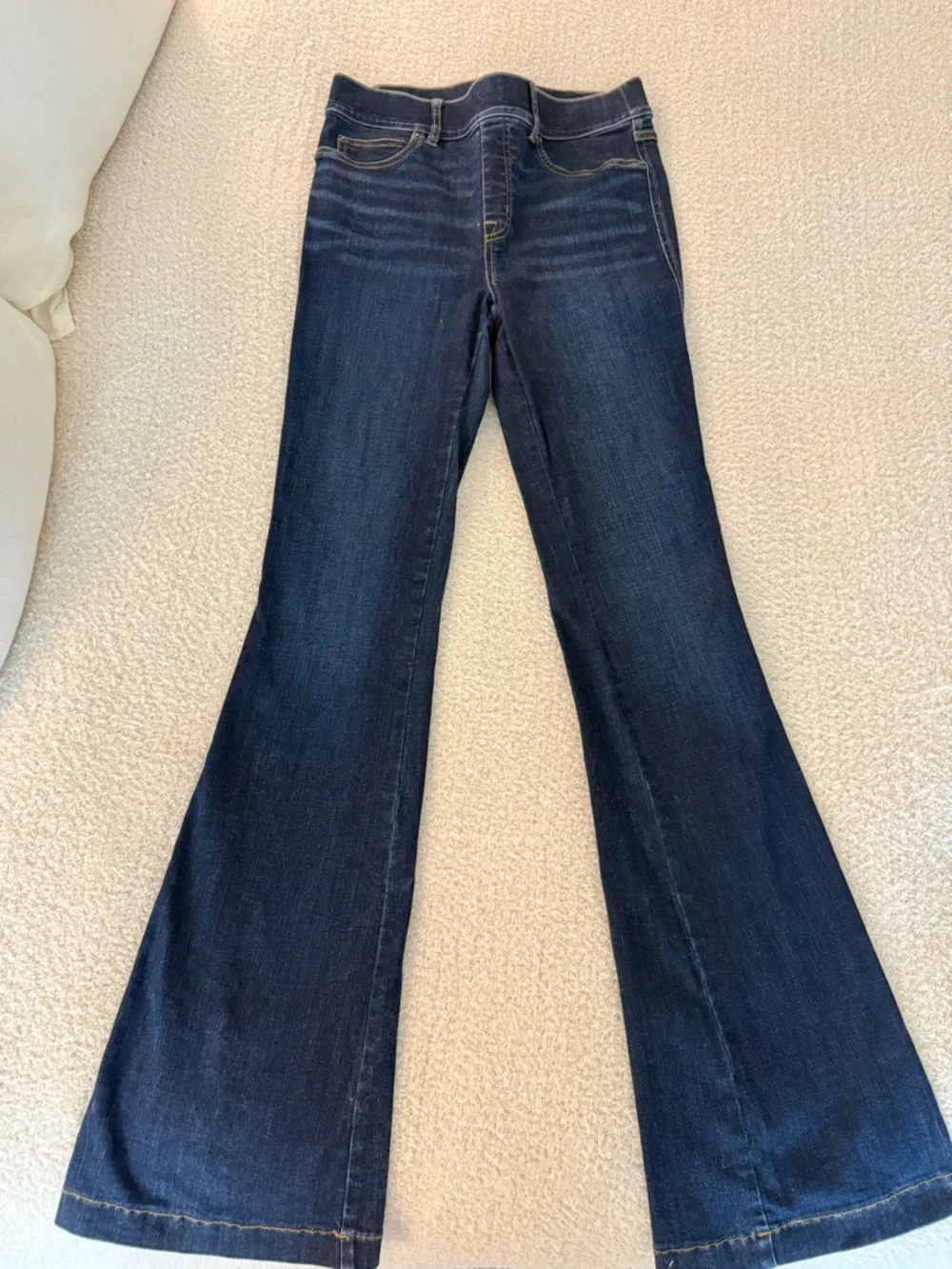 SPANX Dark Navy Flare Jeans - Picture 1 of 4